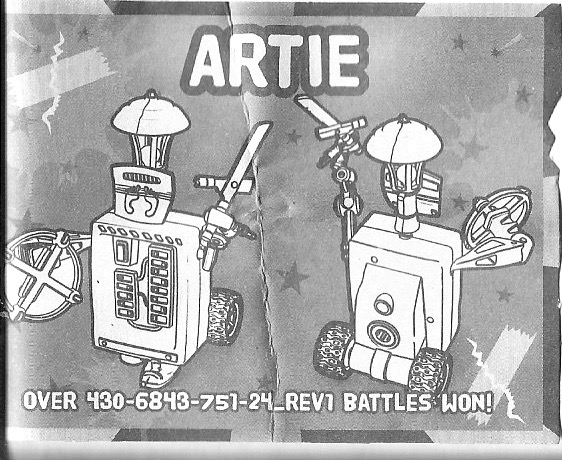 Junkbots Artie bot poster 4 bot Junkbots dumpster