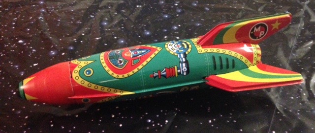 Mars Patrol retro tin toy