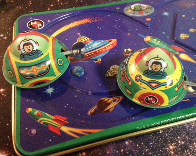 Mars Patrol tin toy wind-ups